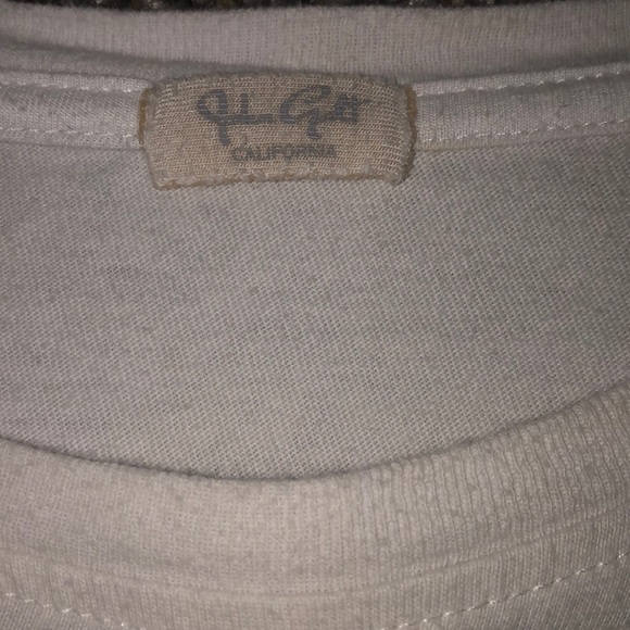 White with Colorful Striped Pacsun Top - Picture 2 of 4